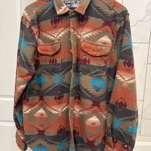 True Grit Men's Multicolor Patterned Shirt Jacket